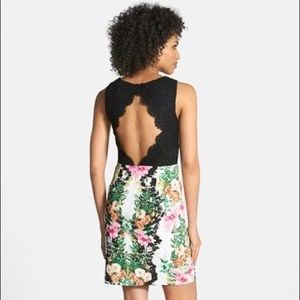 Gorgeous open back floral white dress